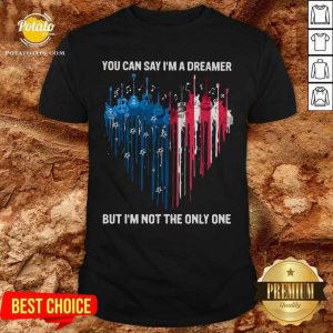 Guitar Heart American Flag You Can Say I'm A Dreamer But I'M Not The Only One Shirt