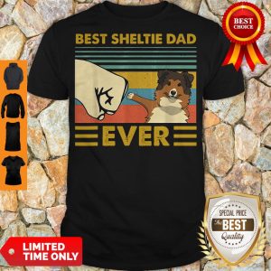Funny Bear Sheltie Dad Ever Vintage Shirt