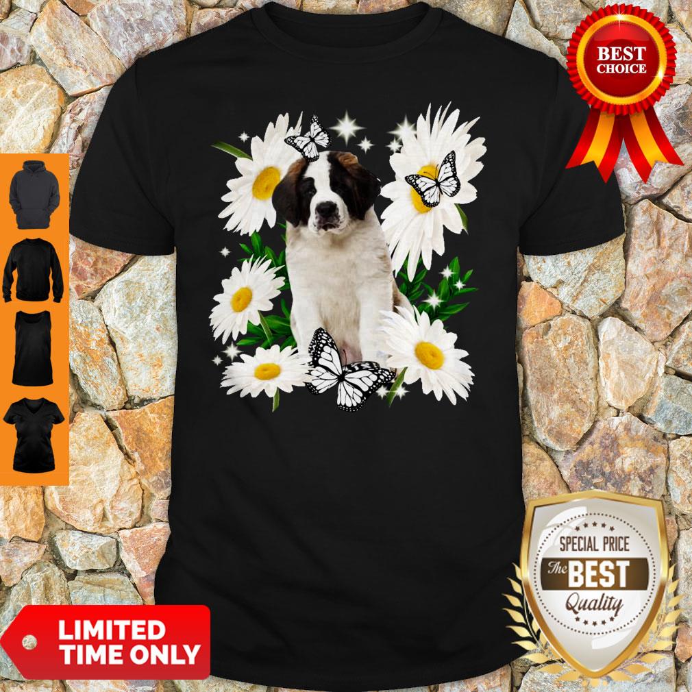 Official St Bernard Daisy Flower Classic Shirt