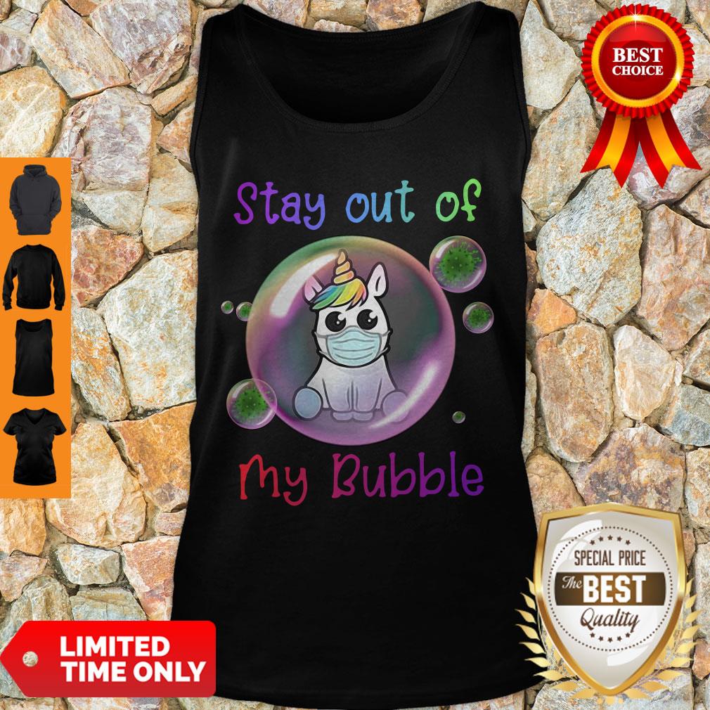 Premium Cute Stay 6ft Away From My Bubble Unicorn Shirt