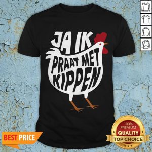Chicken Ja Ik Praat Met Kippen Vintage Retro T-Shirt