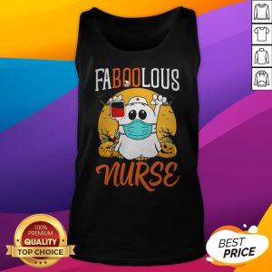 Official Halloween Ghost Mask Faboolous Nurse Shirt