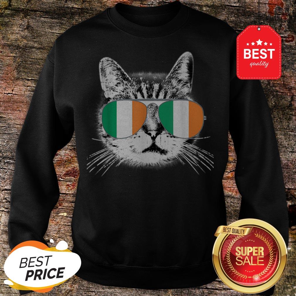 Irish Flag Cat St. Patrick’s Day Catrick’s Cattys Womens Men Shirt