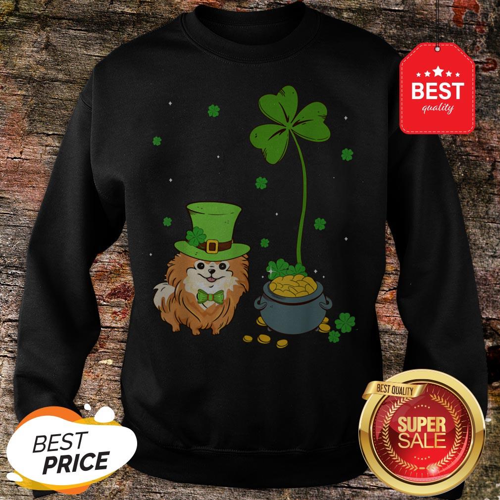 Shamrock Leprechaun Pomeranian St Patrick’s Day Shirt