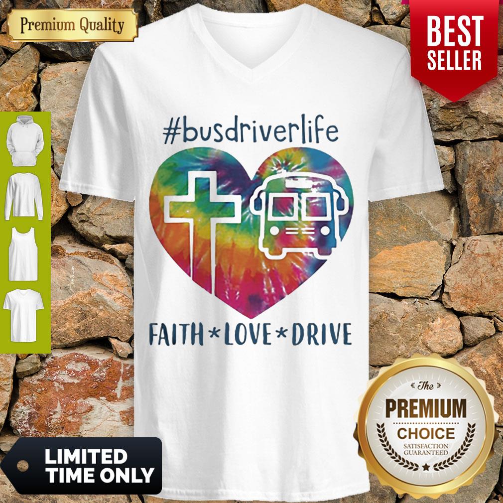 Pretty #Bus Driver Life Faith Love Drive Heart Shirt
