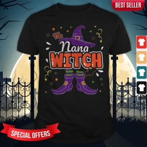 Halloween The Nana Witch Family Matching Funny Group Women Shirt