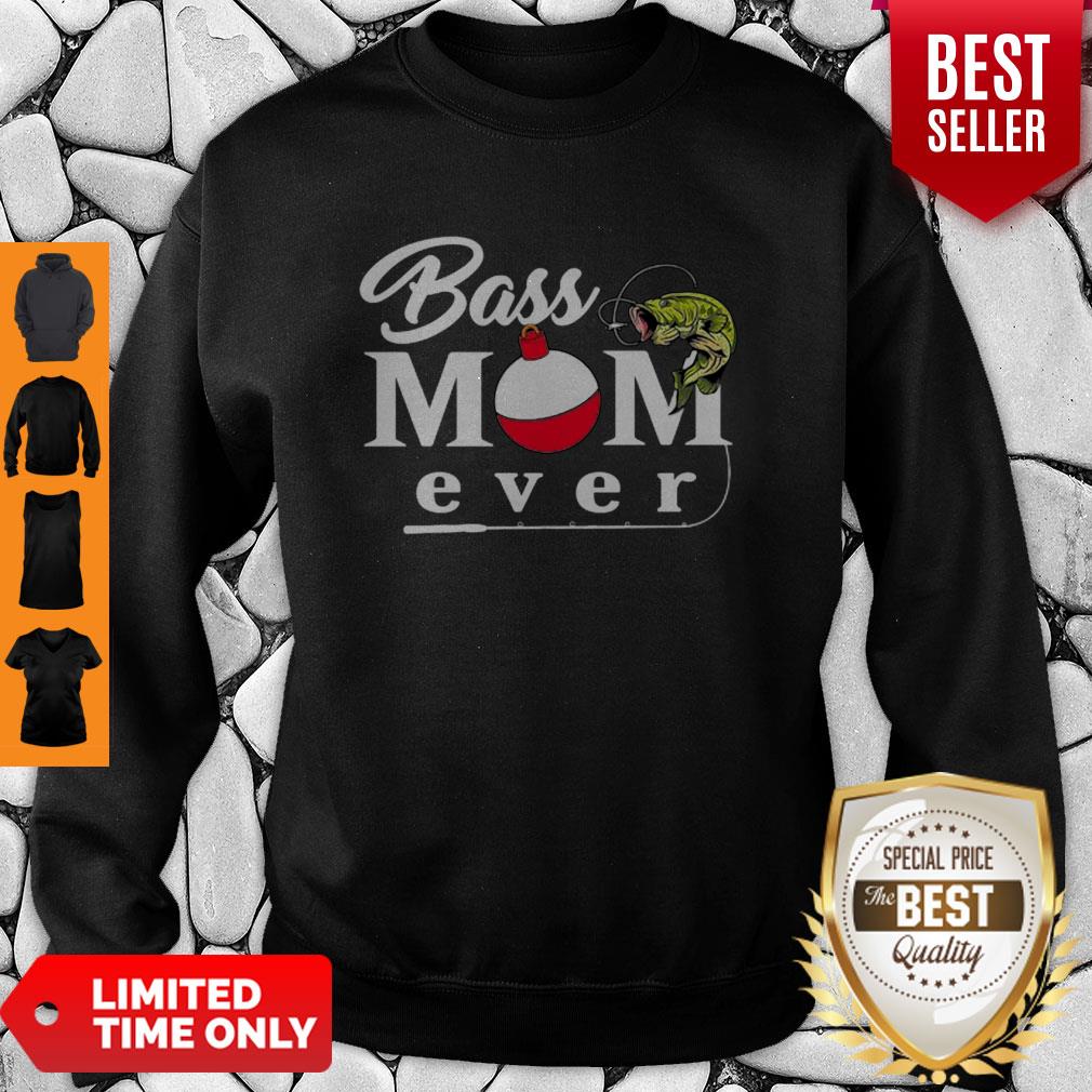 Official Fishing Bass Mom Ever Shirt