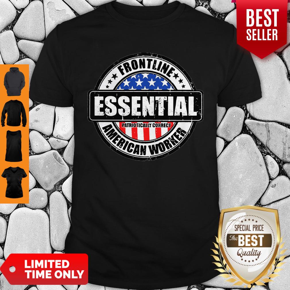 Frontline Essential American Worker American Flag Shirt