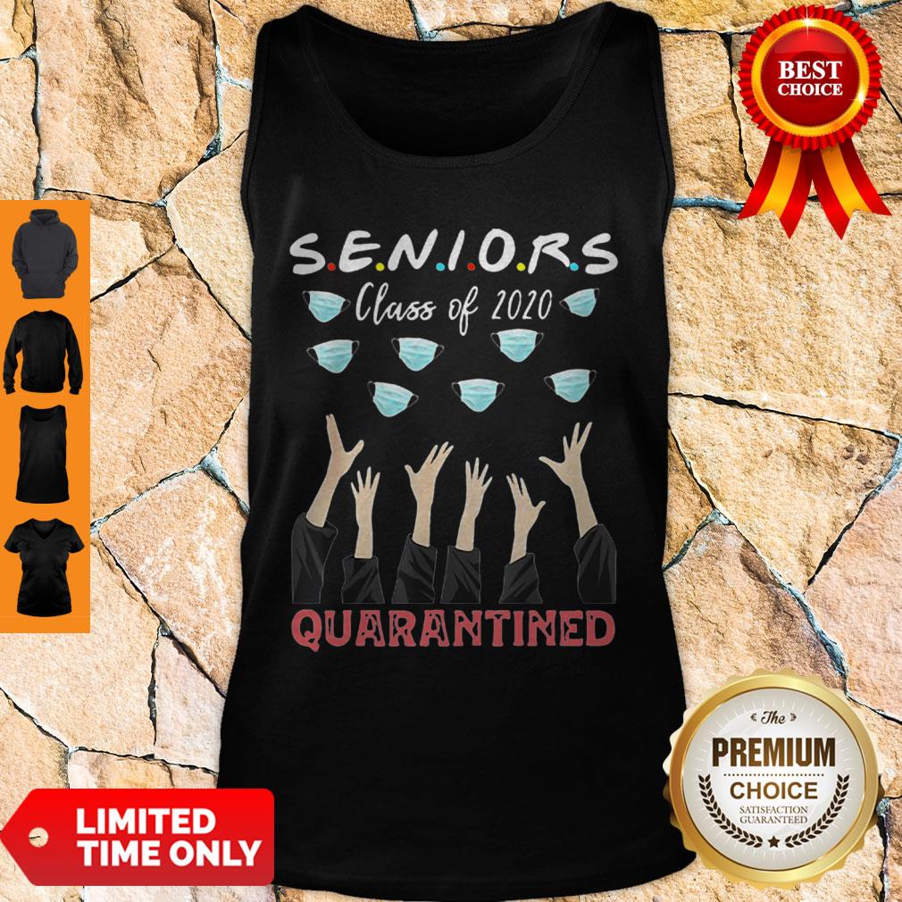 Social Distancing Senior Class Of 2020 Graduation Quarantine Shirt