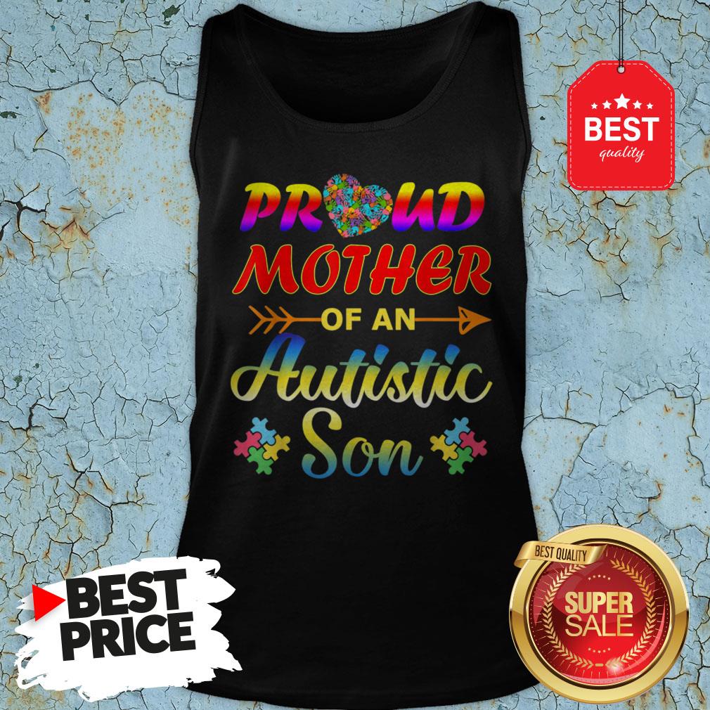 Autism Awareness Tee Proud Mother Autistic Son Funny Gifts Shirt