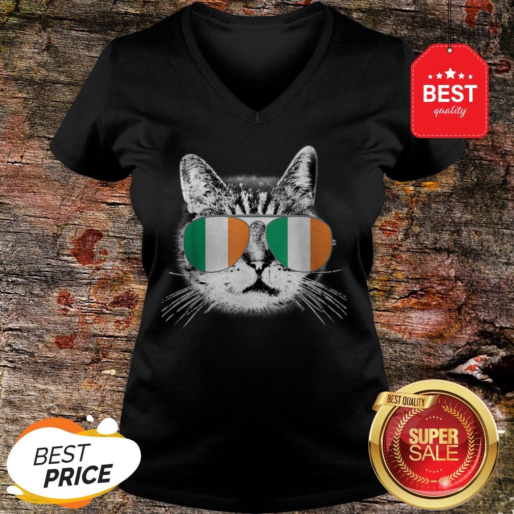 Irish Flag Cat St. Patrick’s Day Catrick’s Cattys Womens Men Shirt