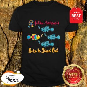 Nice Born To Stand Out Puzzle Ribbon Cool Autism Awareness Gift Shirt
