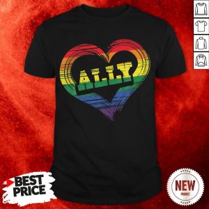 Teacher Ally LGBT Gay Lesbian Pride LGBT Rainbow Flag Shirt