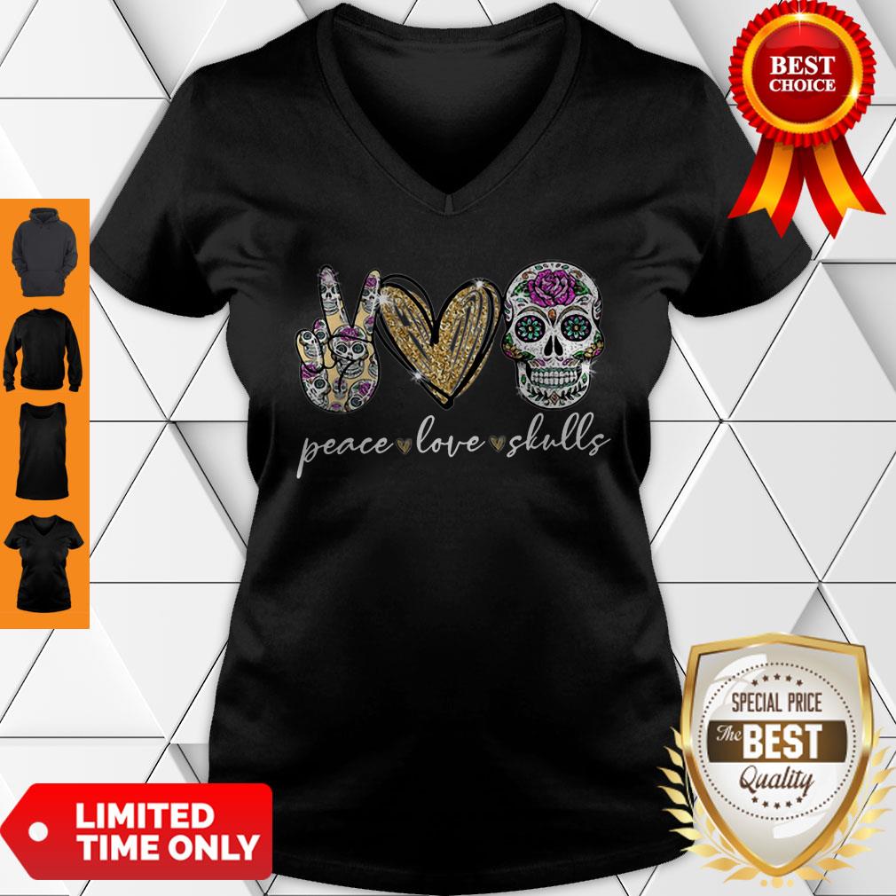 Official Peace Love Sugar Skull Shirt