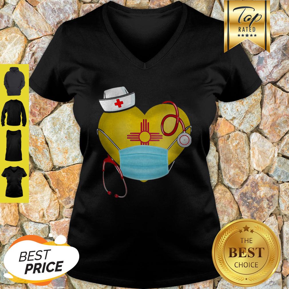 New Mexico Nurse Heart Stethoscope 2020 Coronavirus Shirt
