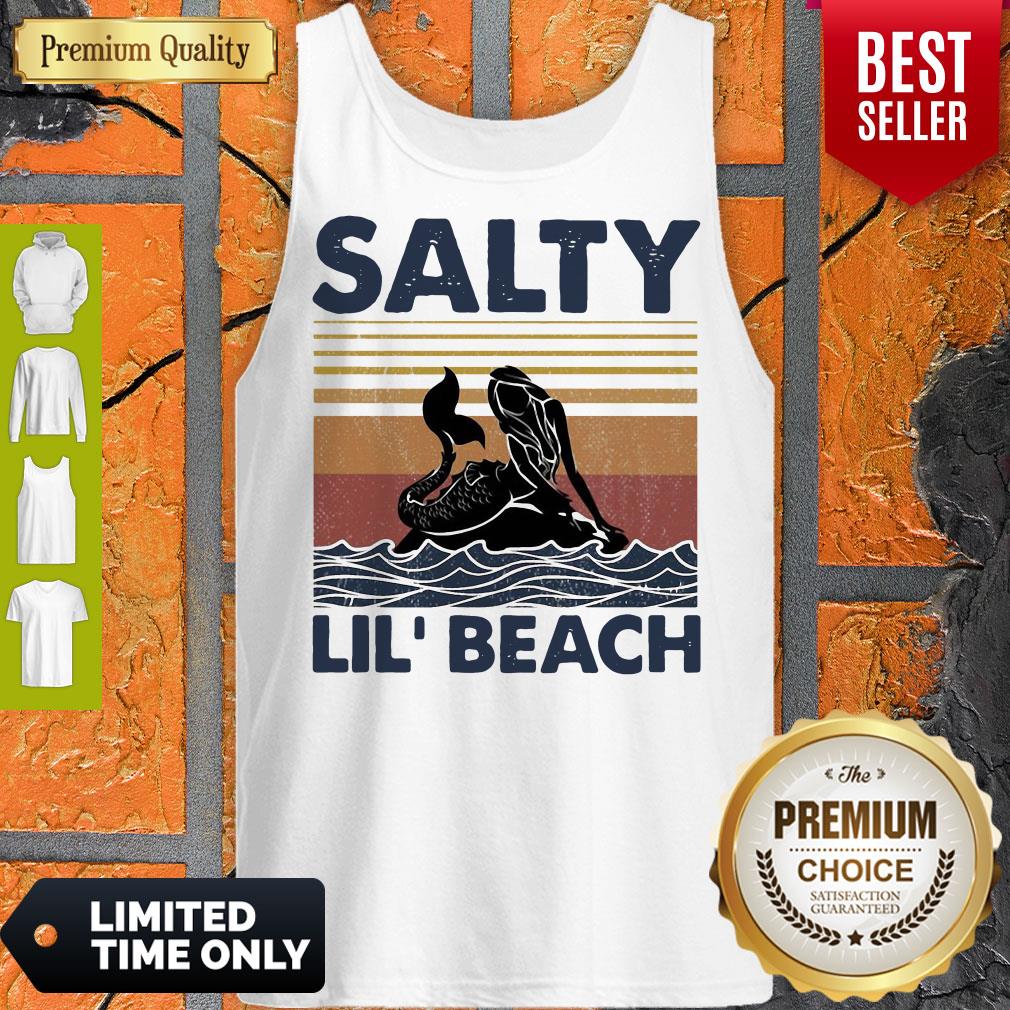 Cute Brand Mermaid Salty Lil’ Beach Vintage Shirt
