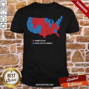 Happy Usa And Dumbfuckistan Democrats 2020 Election Map Shirt