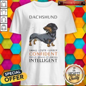 Top Funny Dachshund Small Cute Lively Confident Intelligent Shirt