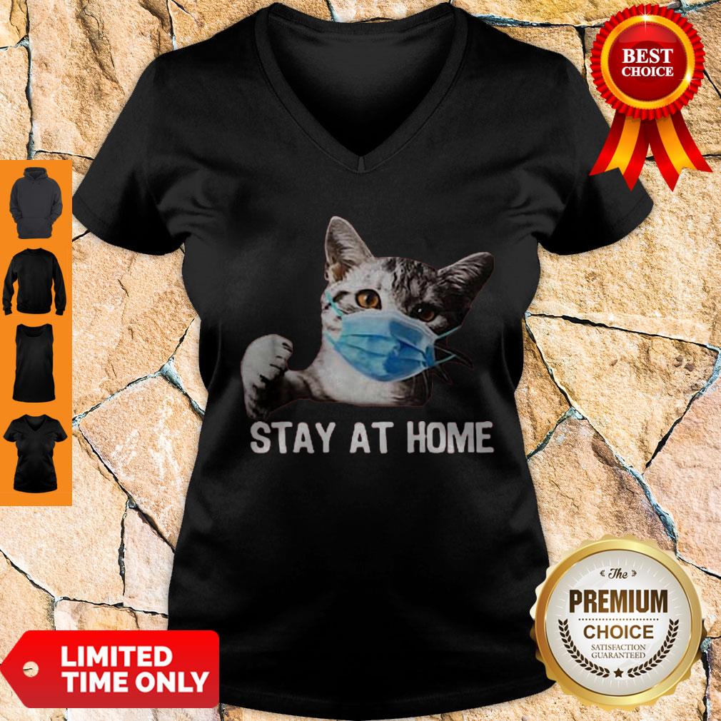 Official Nice Cat Mask Stay At Home Shirt