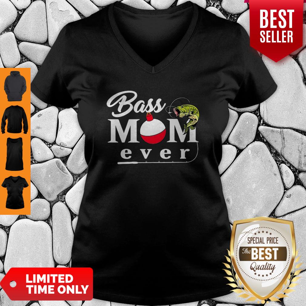 Official Fishing Bass Mom Ever Shirt