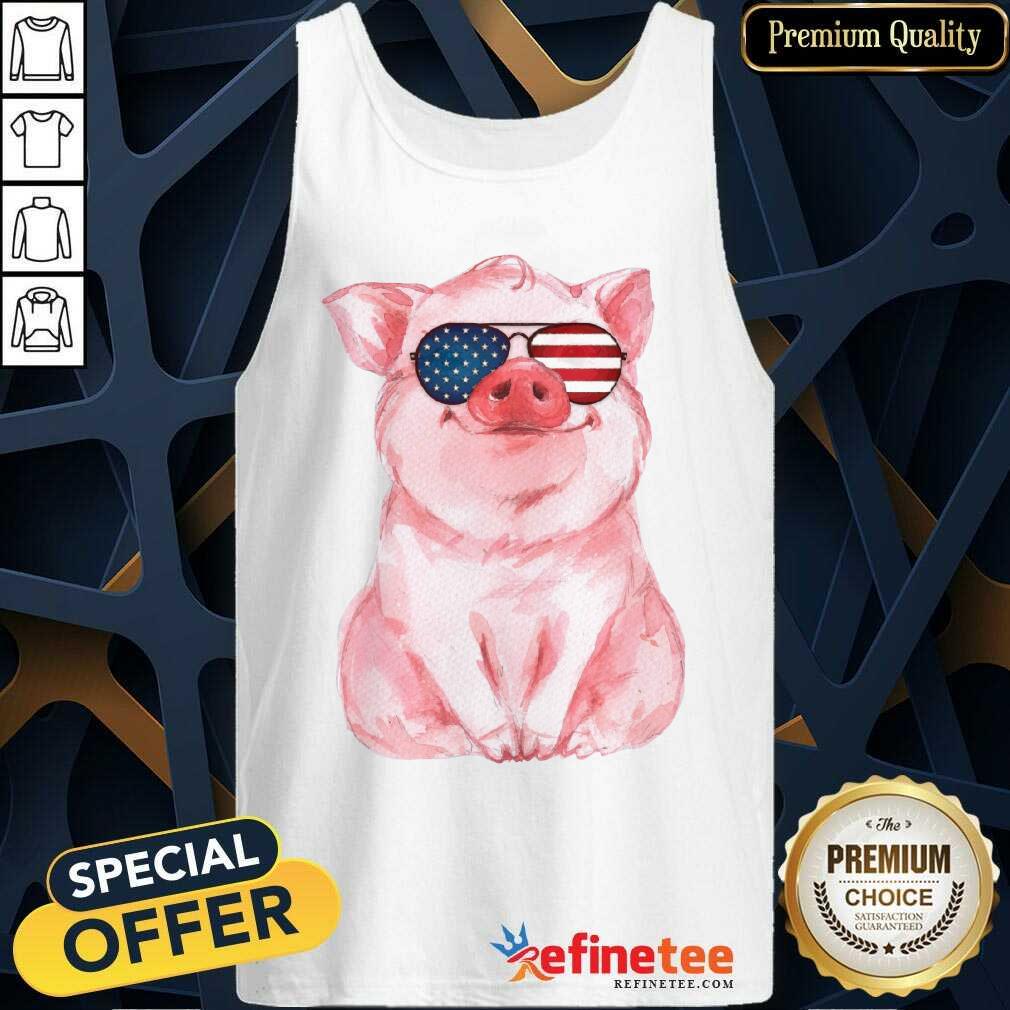 Pig American Flag Independence Day Shirt