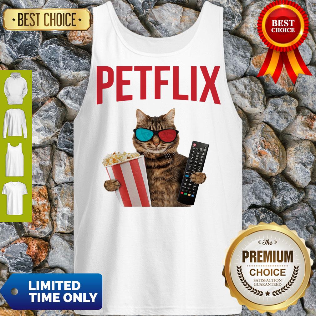 Premium Petflix Cat Popcorn And Mode Shirt