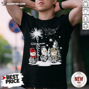 Top Merry Christmas Faith Hope Love Snowman Leopard Shirt