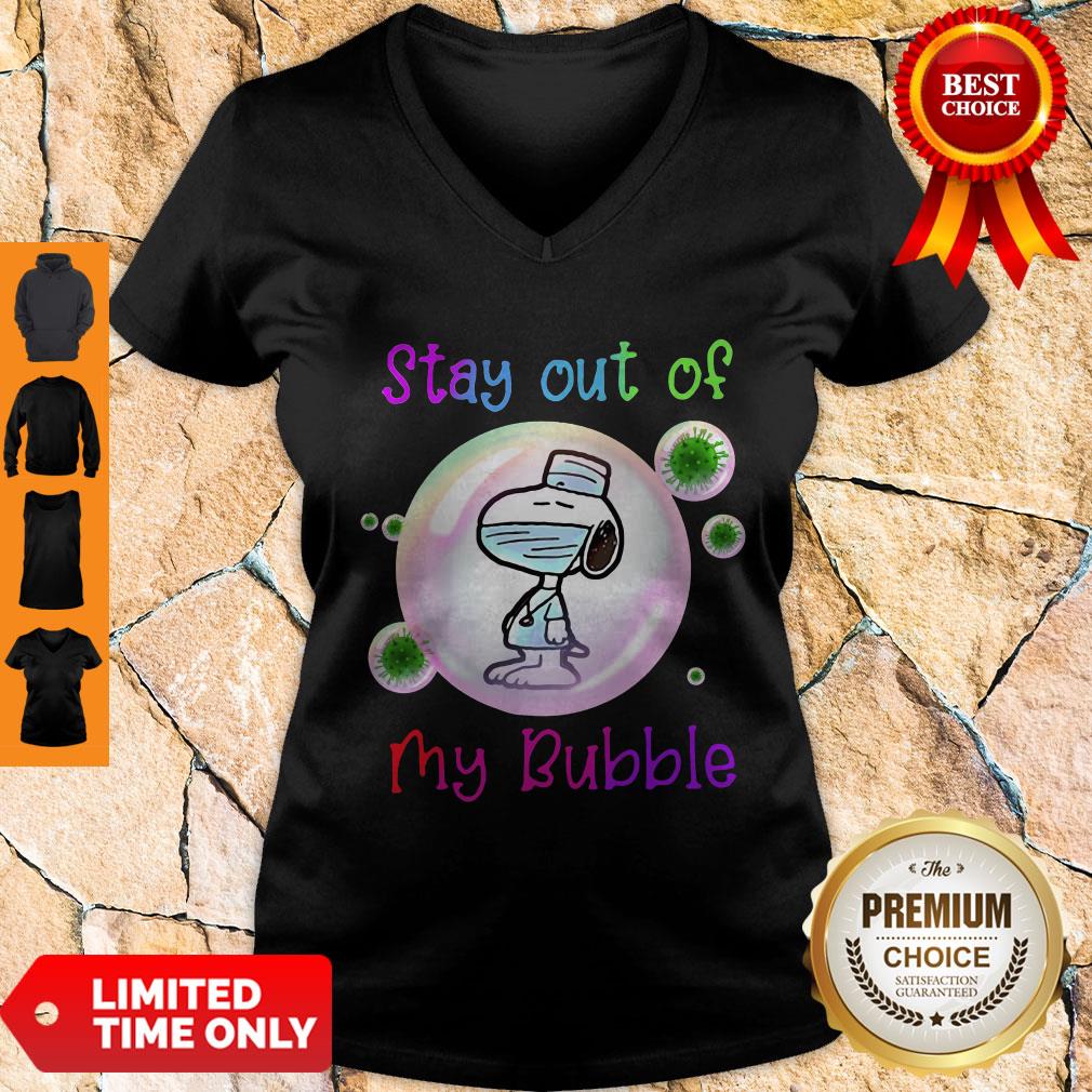 Top Stay Out Of My Bubble Funny Shirt Snoopy Lovers Shirt