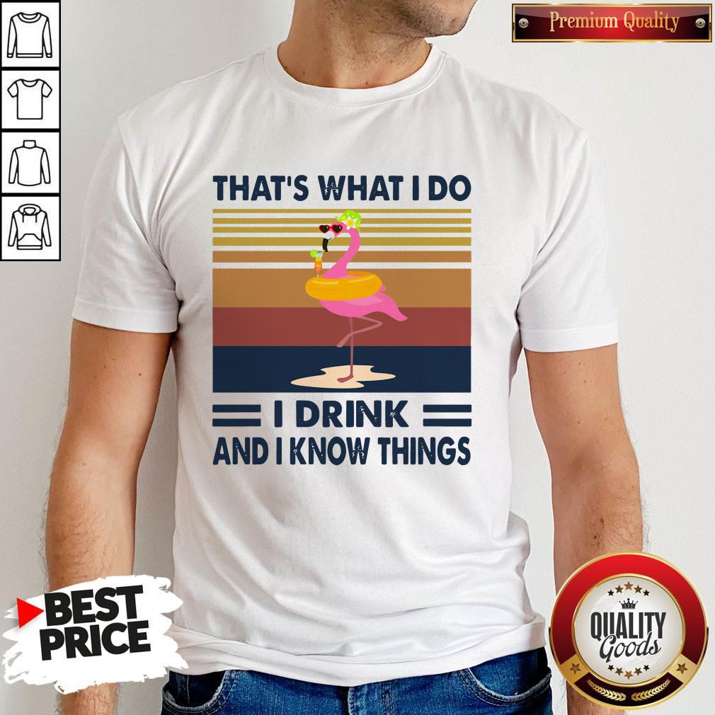 Flamingo-Swimming-Thats-What-I-Do-I-Drink-And-I-Know-Things-Vintage-Retro-shirt.jpg