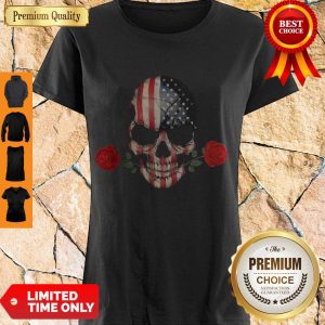 Premium Skull Rose Lovers American We The People Shirt