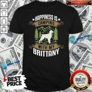 Pretty Camping With Brittany Camp Camping And Dogs Shirt