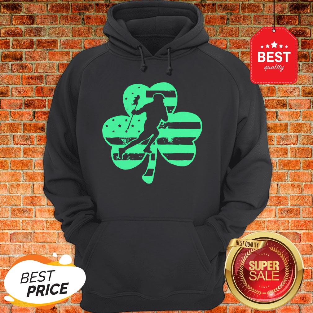 Official Vintage US Flag Shamrock Lacrosse St Patrick’s Day Shirt