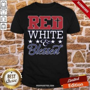 Perfect Red White And Blessed Vintage Shirt