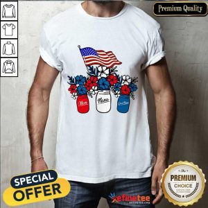Mom Nana Great Nana American Flag Shirt