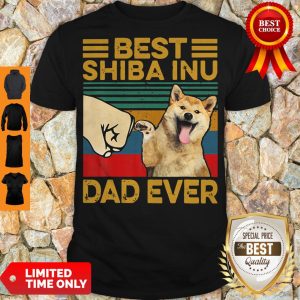 Funny Bear Shiba Inu Dad Ever Vintage Shirt
