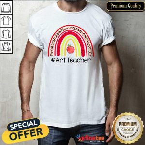 Rainbow Apple Art Teacher Shirt