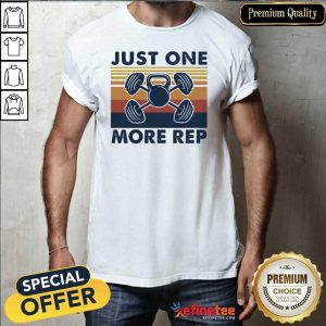 Hot Just One More Rep Vintage Retro Shirt