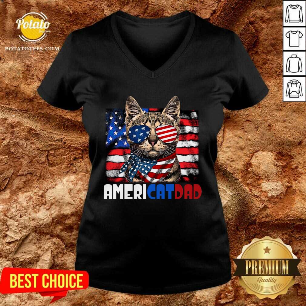 Americat Dad 4th Of July Shirt