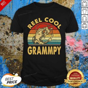 Official Fishing Reel Cool Grandpa Vintage Shirt