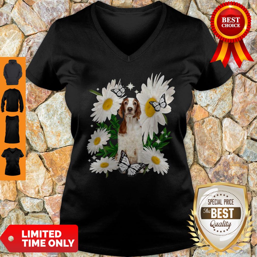 Top Welsh Springer Spaniel Daisy Flower Classic Shirt