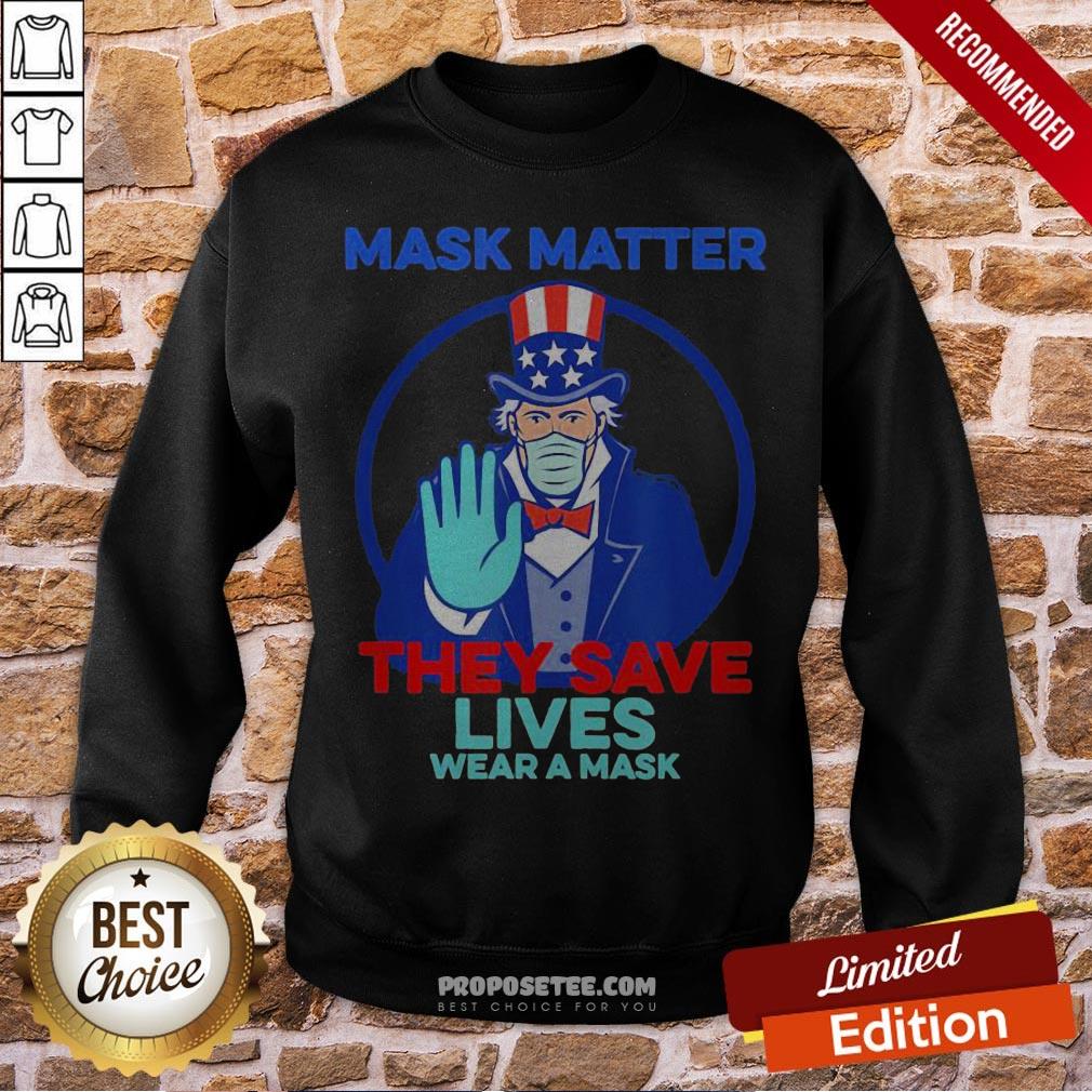 Joe Biden Mask Matter They Save Lives Wear A Mask Shirt