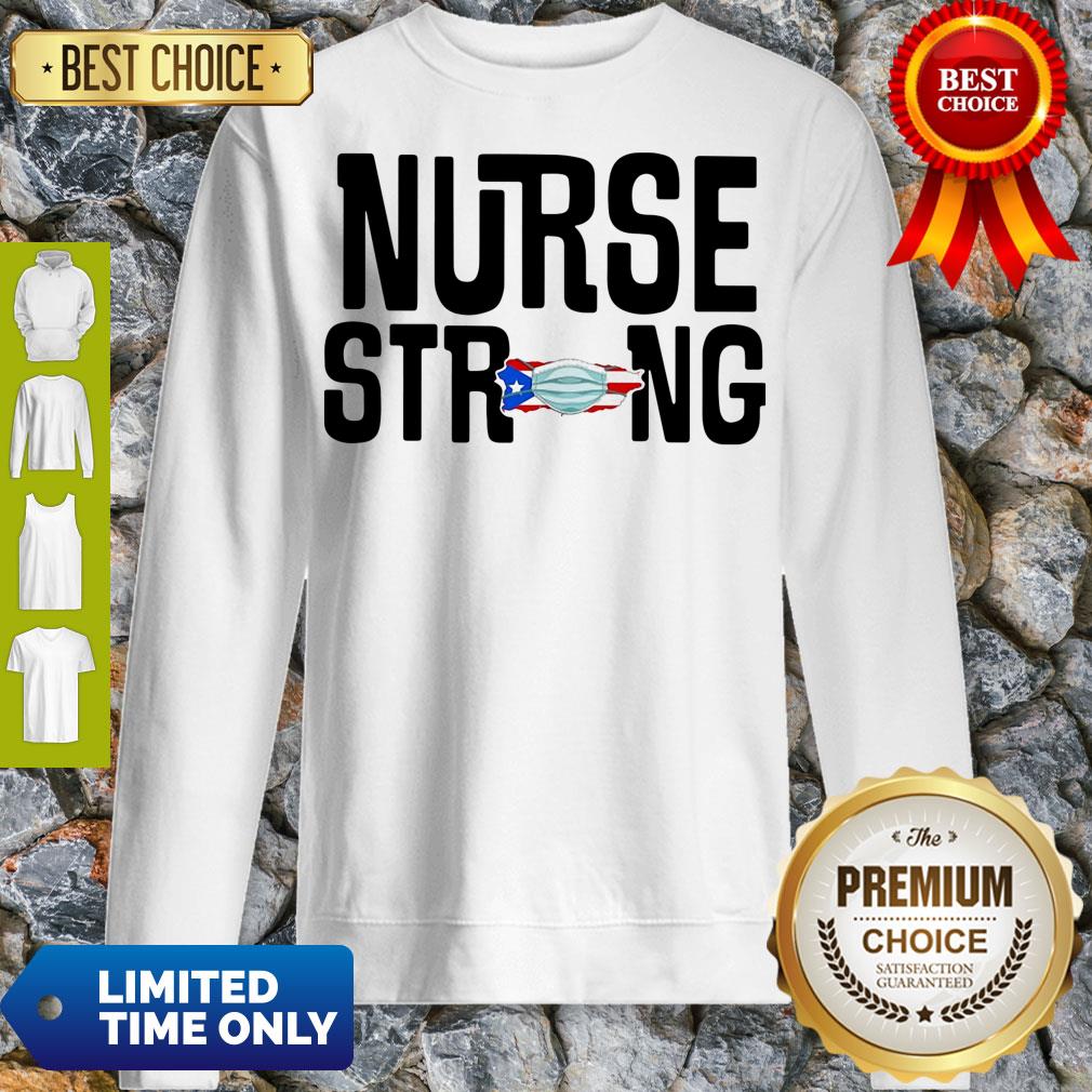 Good Nurse Strong Map American Flag Veteran Mask Shirt