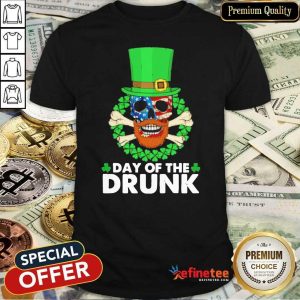 Attractive Skull Face Mask American Flag Day Of The Drunk Shirt