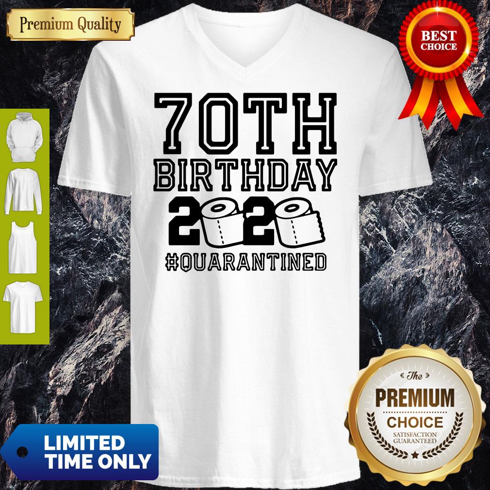 Pretty 70th Birthday 2020 Toilet Paper Quarantine Shirt