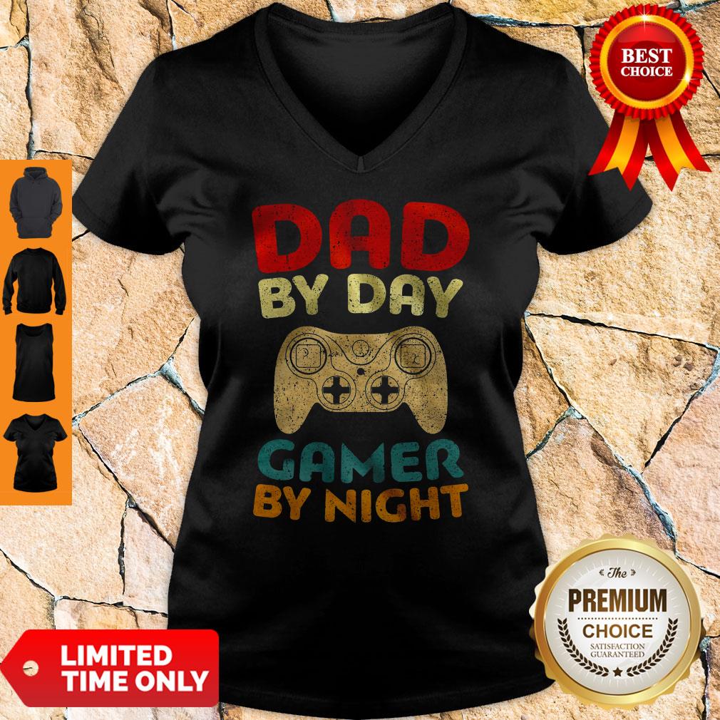 Official Family Dad By Day Gamer By Night Shirt
