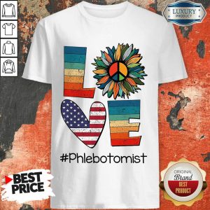 American Love Phlebotomist Shirt