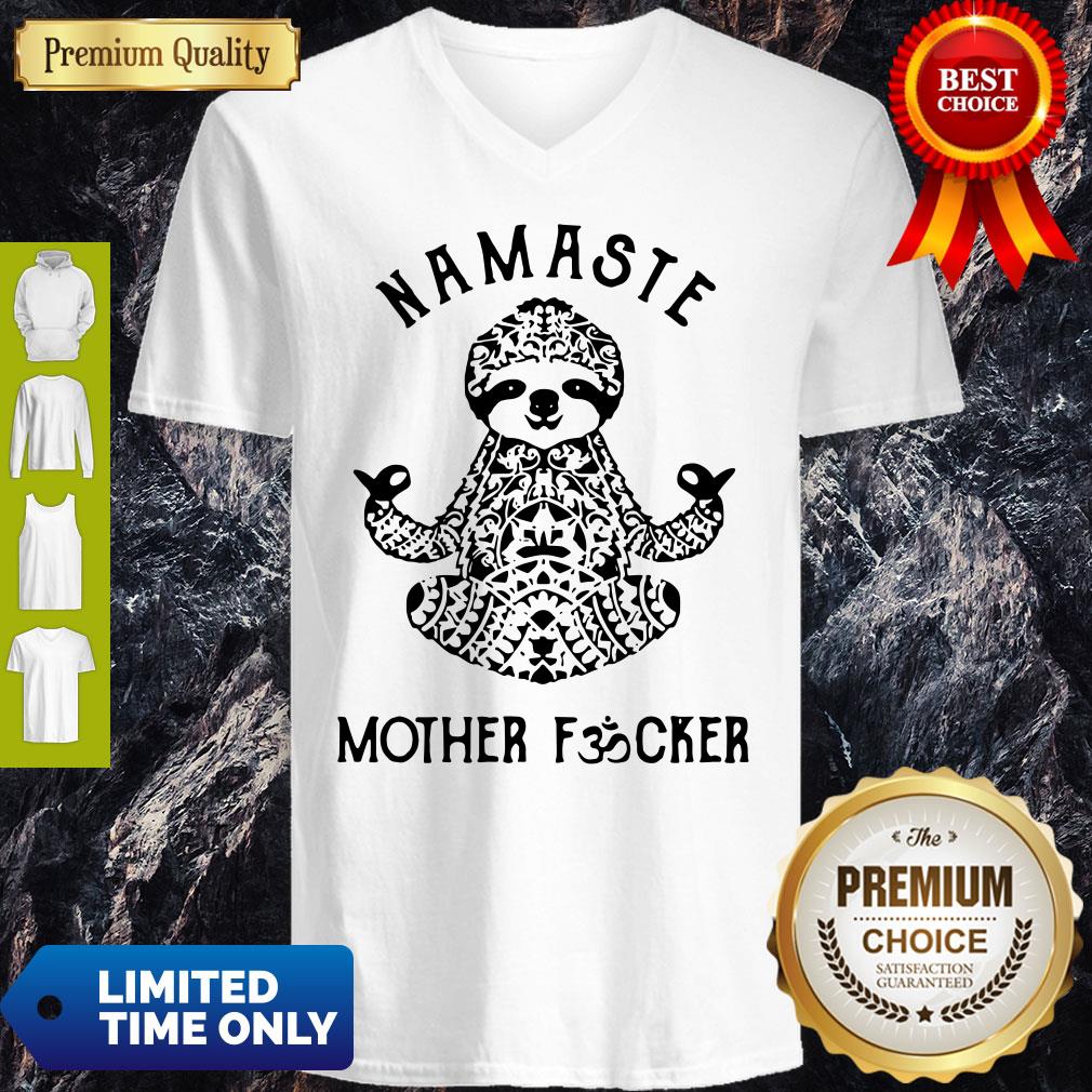 Official Sloth Yoga Namaste Mother Fucker Shirt