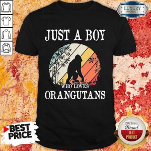 Just A Boy Who Loves Orangutans Vintage Shirt