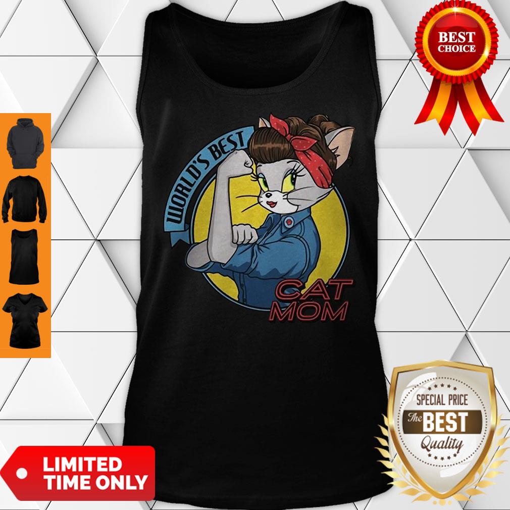 Official World’s Best Cat Mom Strong Woman Shirt