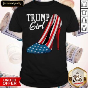 Nice Trump Girl Pumps American Flag Shirt